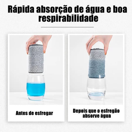 Rodo de XMop Twist Esfregão Giratório Lava e Seca com Extrusão