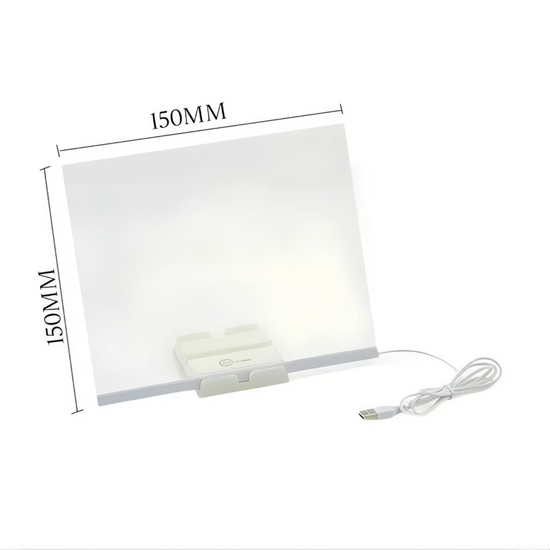 💡 GlowBoard™ – Luminária LED 3D com Quadro de Recados Luminosos