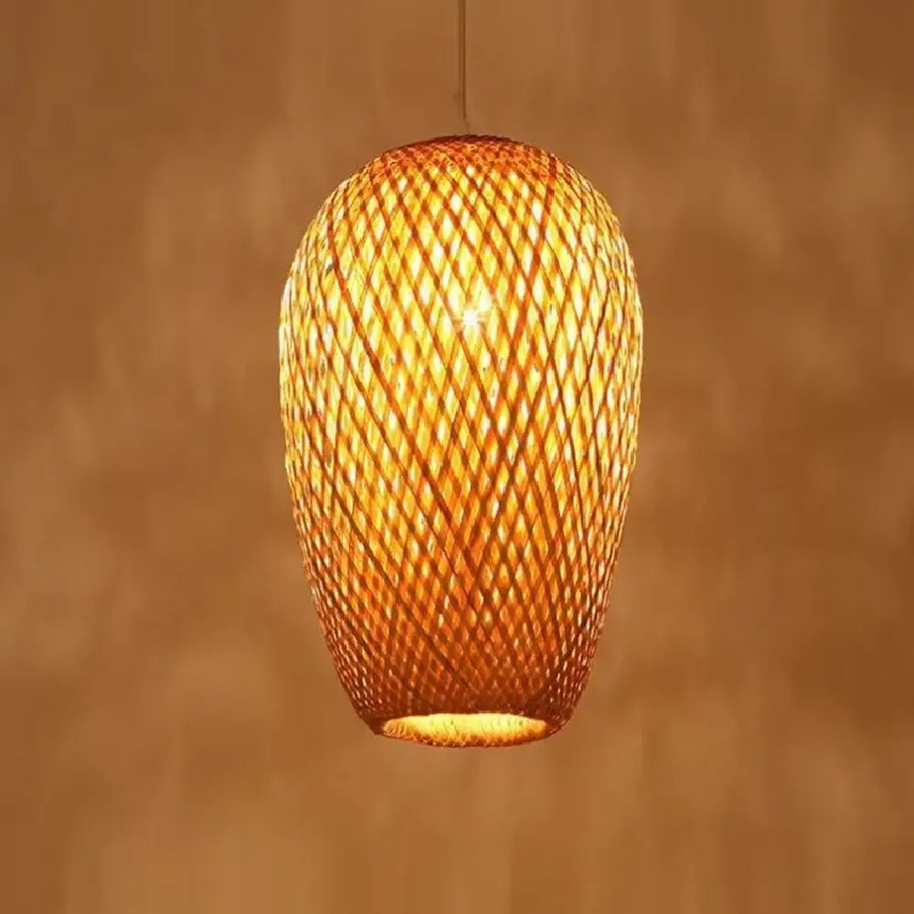 Kit 4 Luminárias Pendente de Bambu Naturale