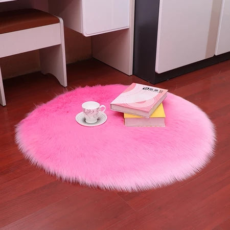 TAPETE REDONDO DE PELO – O DETALHE QUE TRANSFORMA SUA CASA EM UM AMBIENTE ELEGANTE