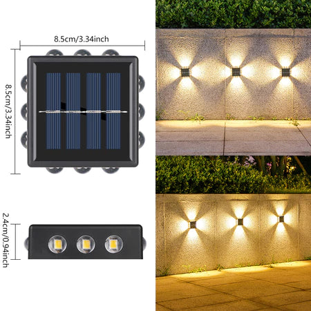 LUZ DE PAREDE SOLAR PREMIUM – ILUMINAÇÃO INTELIGENTE E DECORAÇÃO DE LUXO