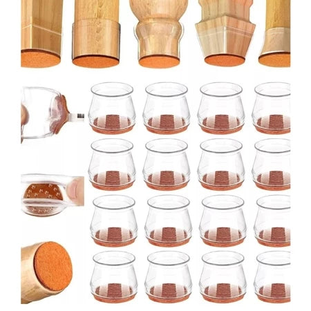 SafeFeet – Kit 16 Protetores de Silicone para Móveis