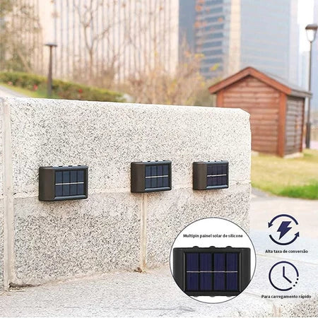 LUZ DE PAREDE SOLAR PREMIUM – ILUMINAÇÃO INTELIGENTE E DECORAÇÃO DE LUXO