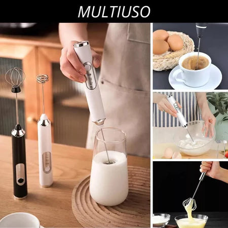 Mixer Elétrico 2 em 1 - O Segredo das Bebidas Perfeitas em Segundos