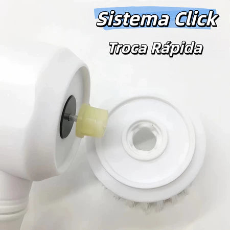 Escova de limpeza elétrica mágica 5 em 1 limpador multifuncional prático sem fio para cozinha/banheiro