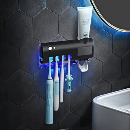 Suporte Para Escova Dispenser De Pasta De Dente Automático