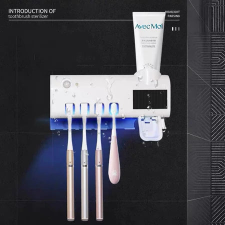 Suporte Para Escova Dispenser De Pasta De Dente Automático