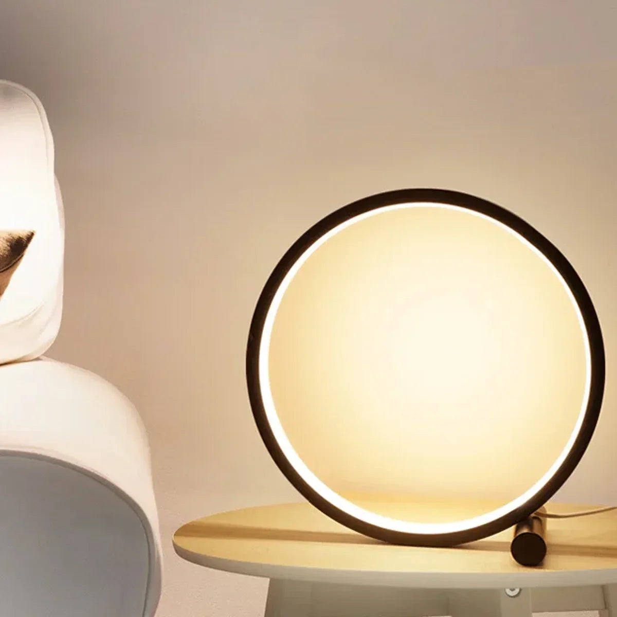 Luminária de mesa Circular LED