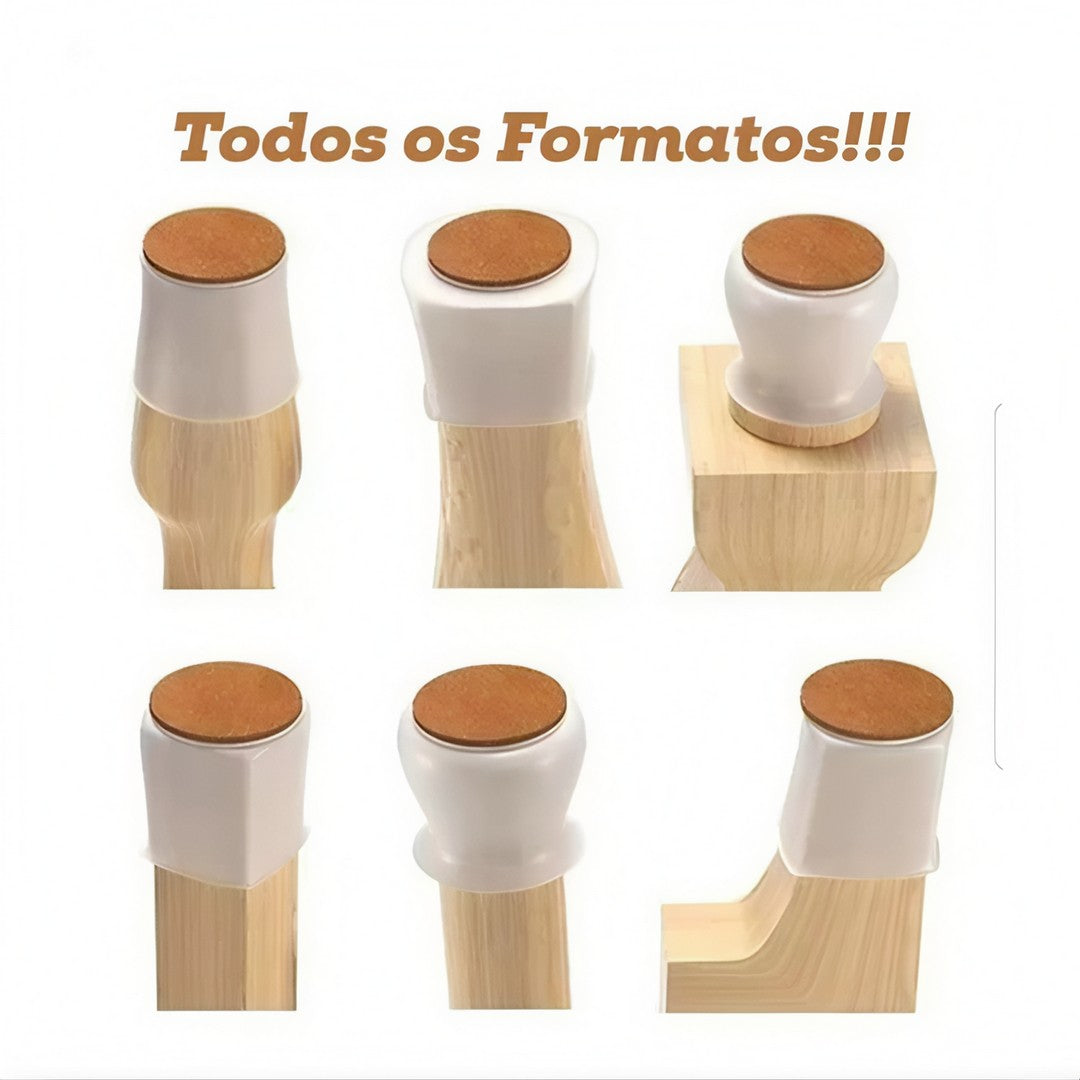 SafeFeet – Kit 16 Protetores de Silicone para Móveis