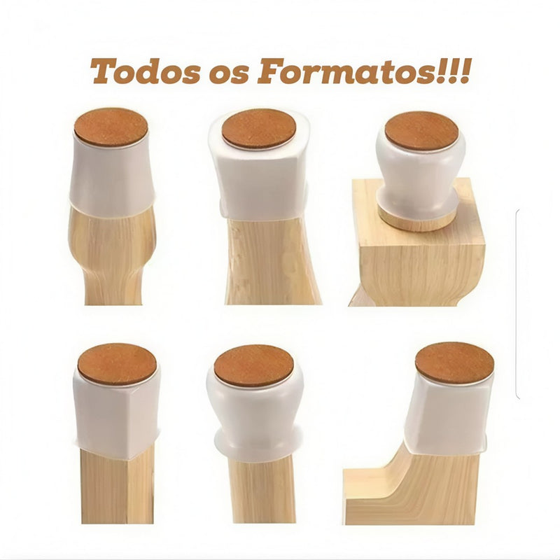 SafeFeet – Kit 16 Protetores de Silicone para Móveis
