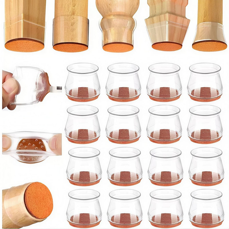 SafeFeet – Kit 16 Protetores de Silicone para Móveis