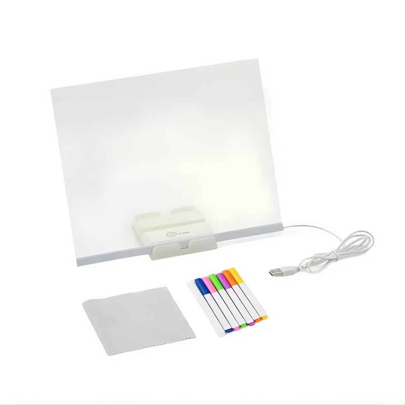 💡 GlowBoard™ – Luminária LED 3D com Quadro de Recados Luminosos
