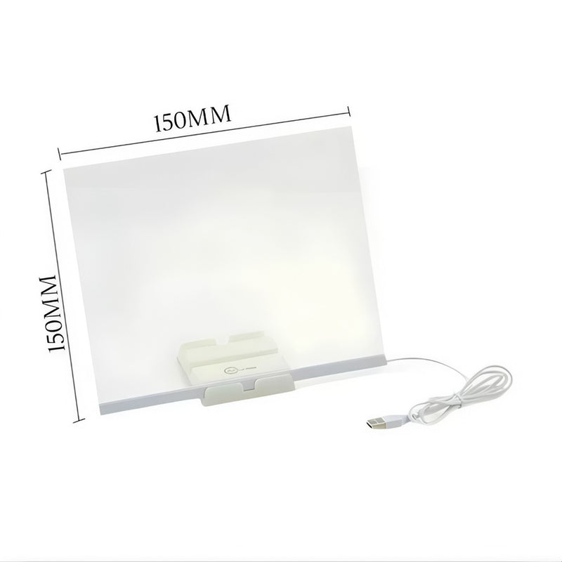 💡 GlowBoard™ – Luminária LED 3D com Quadro de Recados Luminosos
