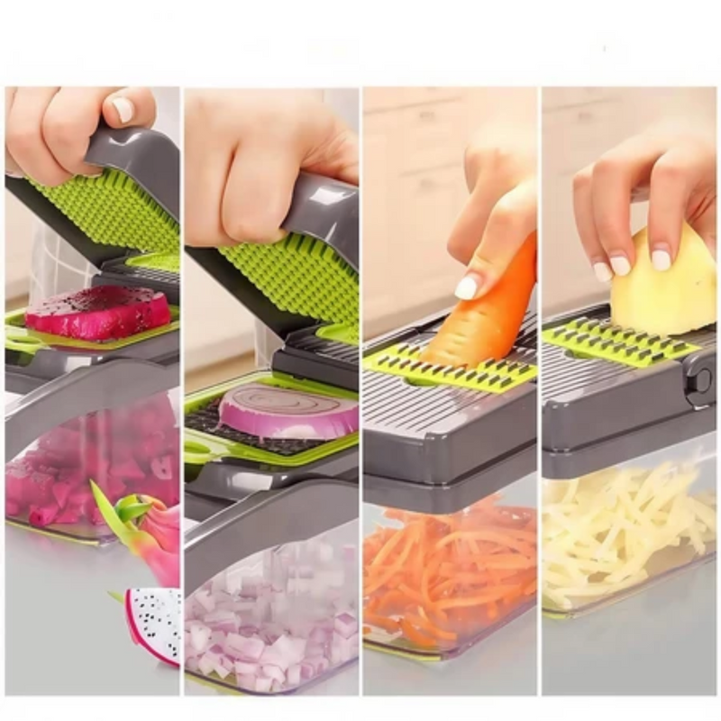 Profissional Multiuso Cozinha Slicer Aço Inox 14 em 1 Fatiador Cortador Ralador De Legumes Verduras Frutas Alimentos