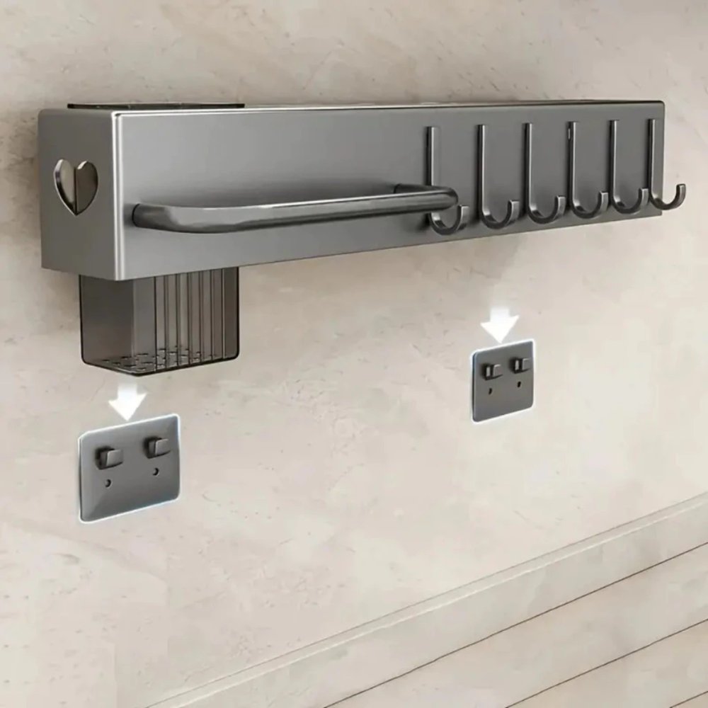 Suporte Organizador para Utensílios de Cozinha e Banheiro